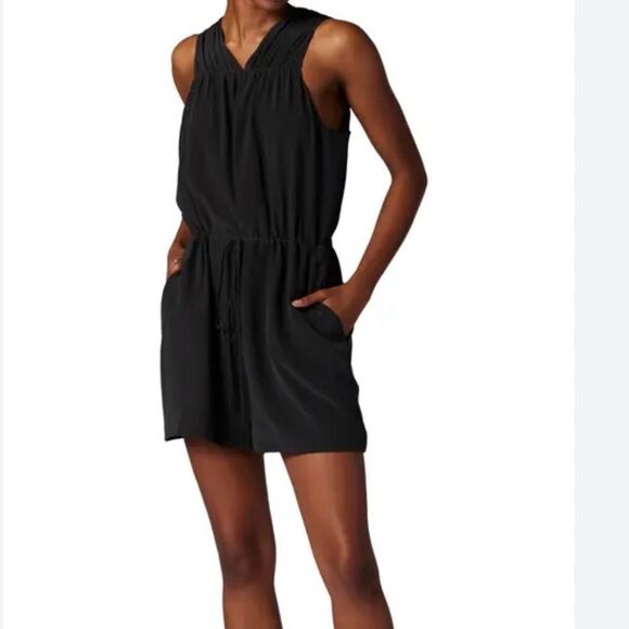Equipment Lamara Sleeveless Silk Short Romper | XL - Picture 1 of 10